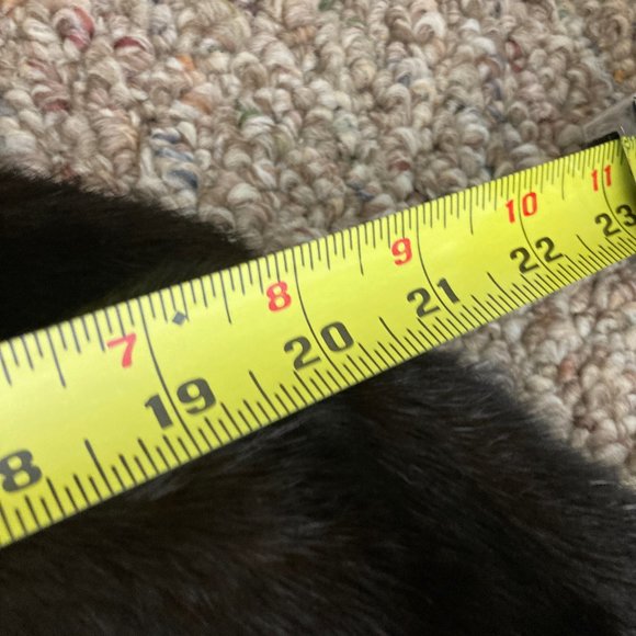 Chic Dark Brown Real Fur Coat, Authentic, XL - Picture 7 of 15